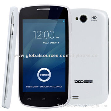 Smartphones, Doogee Collo3 DG110 White, GPS + AGPS, Android 4.2.2, MTK6572 1.0GHz Dual-core